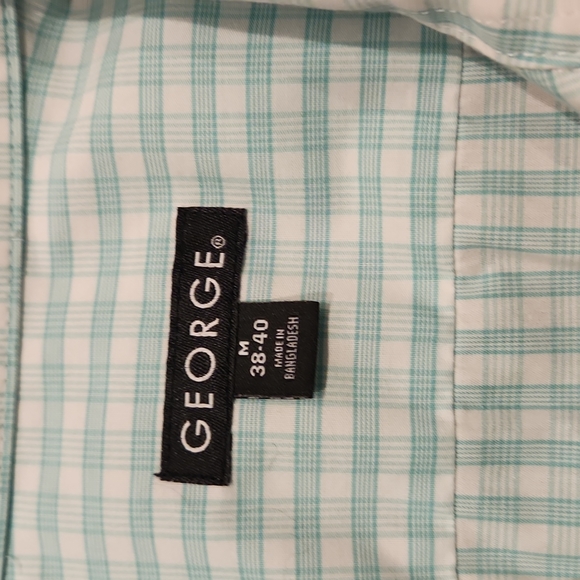 Men's Dress Shirt Bundle Size M George/Chaps/Beverly Hills Polo Club Plaids - Picture 11 of 14